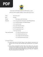 Minit Mesyuarat Bidang Bahasa Pertama Bil 1