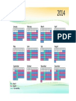 Work Calendar 2014