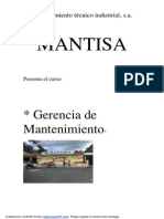 Curso Gerencia de Mantenimiento