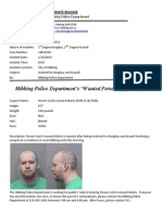 Wanted Person of The Week-Marks