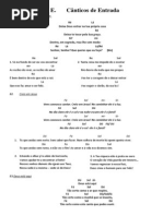 Cânticos de Entrada acordes