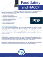 TSI Food Safety and HACCP Overview