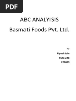 ABC Analysis - Report