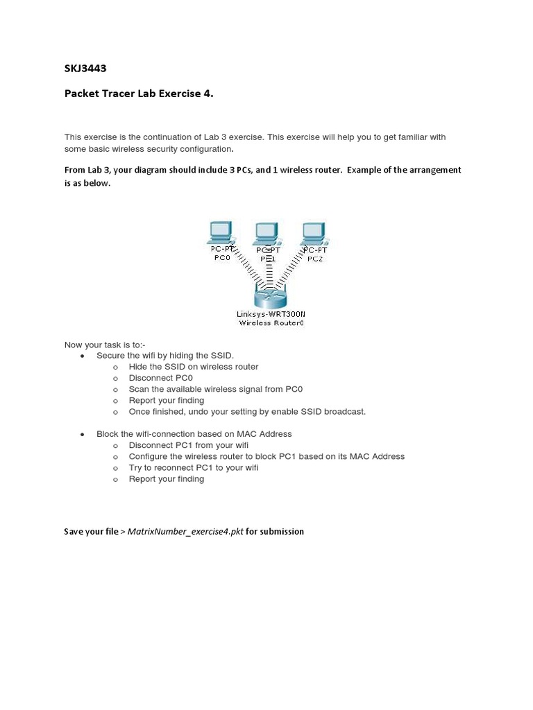 Wireless Security Configuration Lab | PDF