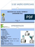 Medidor de Vazão Térmico