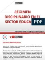 1RÃ©gimen Disciplinario en El Sector EducaciÃ n.22-11-2013