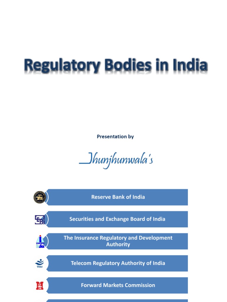 Regulatory Bodies in India Reserve Bank Of India Central Banks