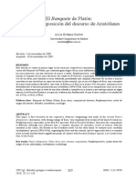 El Banquete de Platón. Eros y la composición del discurso de Aristófanes