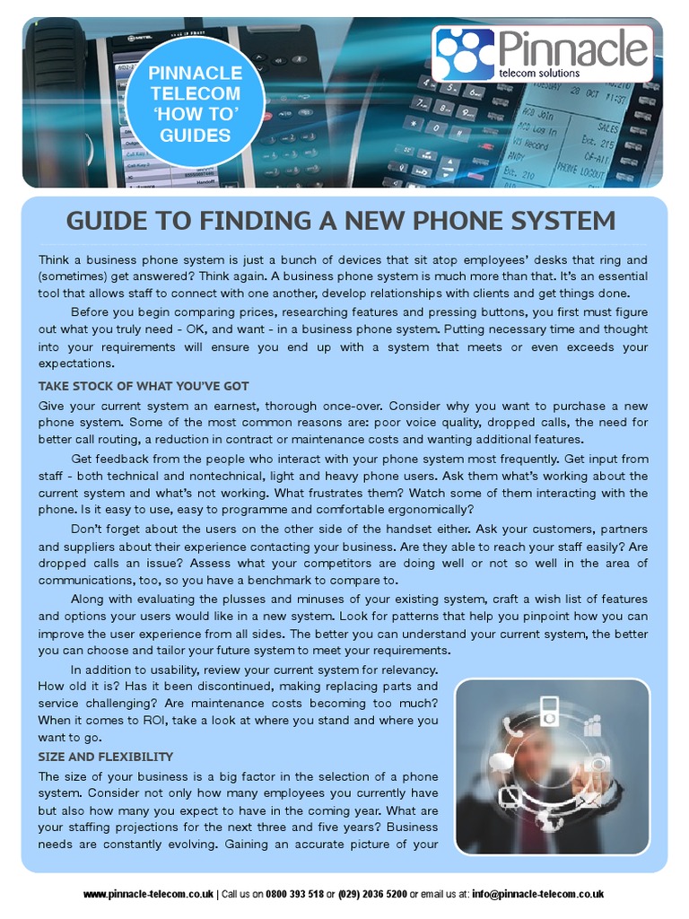 Choosing the Right Business Phone System | PDF | Cloud Computing ...