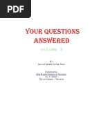 Sayyid Saeed Akhtar Rizvi - Your Questions Answered - Volume III