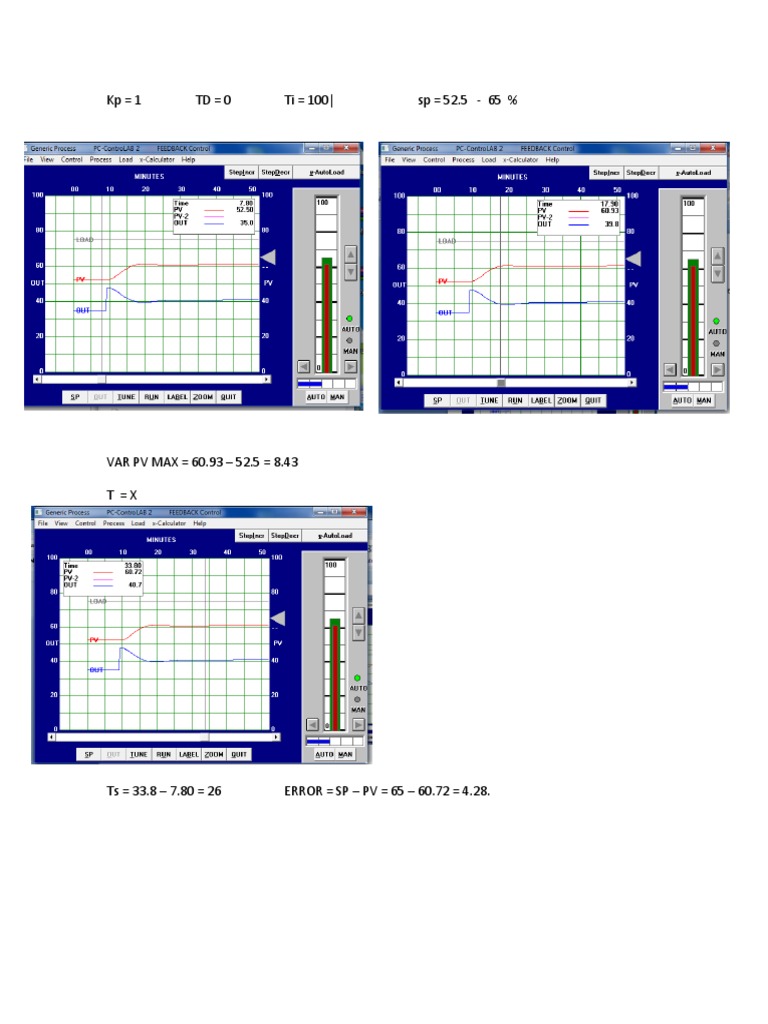 PID Control Calculations and Errors | PDF | Technology & Engineering