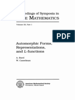 Automorphic Forms, Representations and L-Functions Part 1 - A. Borel, W. Casselman