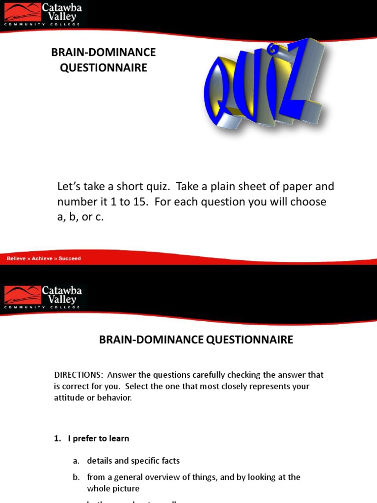 Brain Dominance | PDF | Brain | Neuron