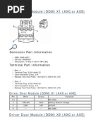 Driver Door Module Pinouts