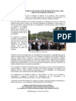 Comunicado 17012014 Asamblea de Pueblos de Huehuetenango