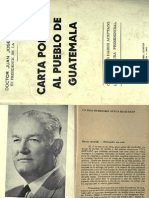Carta Politica Al Pueblo de Guatemala - 1963