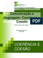 Comunicaçao e linguagem - Coesão e coerencia