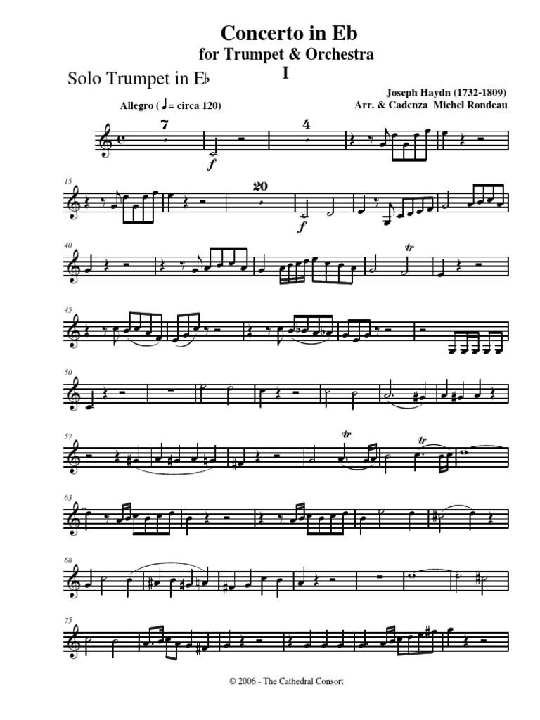 haydn trumpet concerto Orchestre Compositions musicales