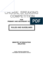 Choral Speaking Guidelines 