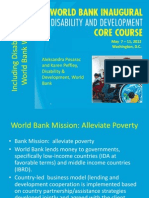 Aleksandra Posarac and Karen Peffley, Disability & Development, World Bank