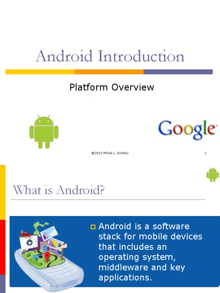 Android Platform Overview and Architecture | PDF | Android (Operating ...