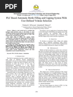 PLC Based Water Bottle Filling and Caping System