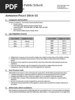 Download DPS Jhansi Admission Policy 2014-15 by DPS Jhansi SN200682594 doc pdf