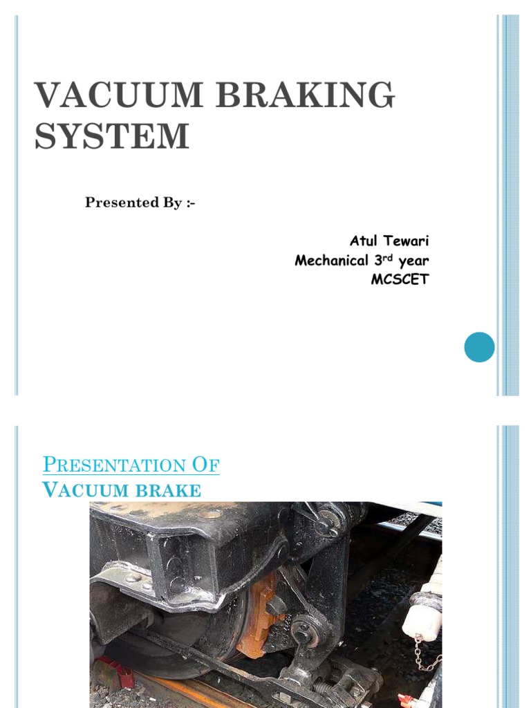 58698149 Vacuum Braking System Brake Vacuum