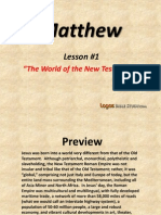 1. The World of the New Testament