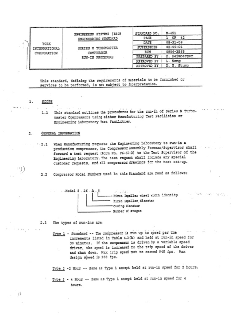 York Chiller Test Procedure PDF