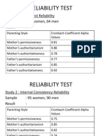 Reliability Test PAQ