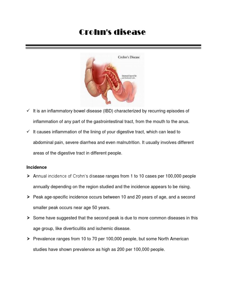 Crohn's Disease Crohn's Disease Medical Specialties