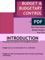 Budget and Budgetary Control