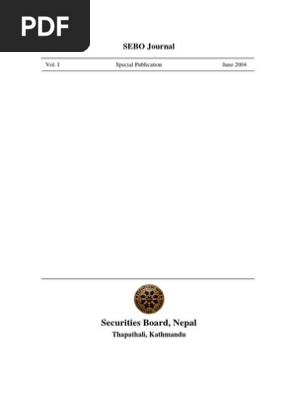 Seb On Journal Issue 1 Corporate Governance Yield Finance