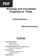 Rheology and Viscoelastic Properties of Fluids