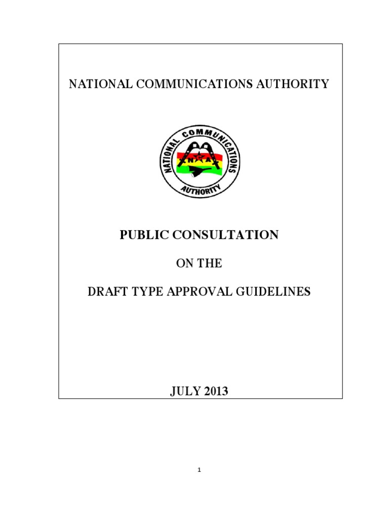 TYPE APPROVAL GUIDELINES PUBLIC CONSULTATION Ver3 PDF PDF