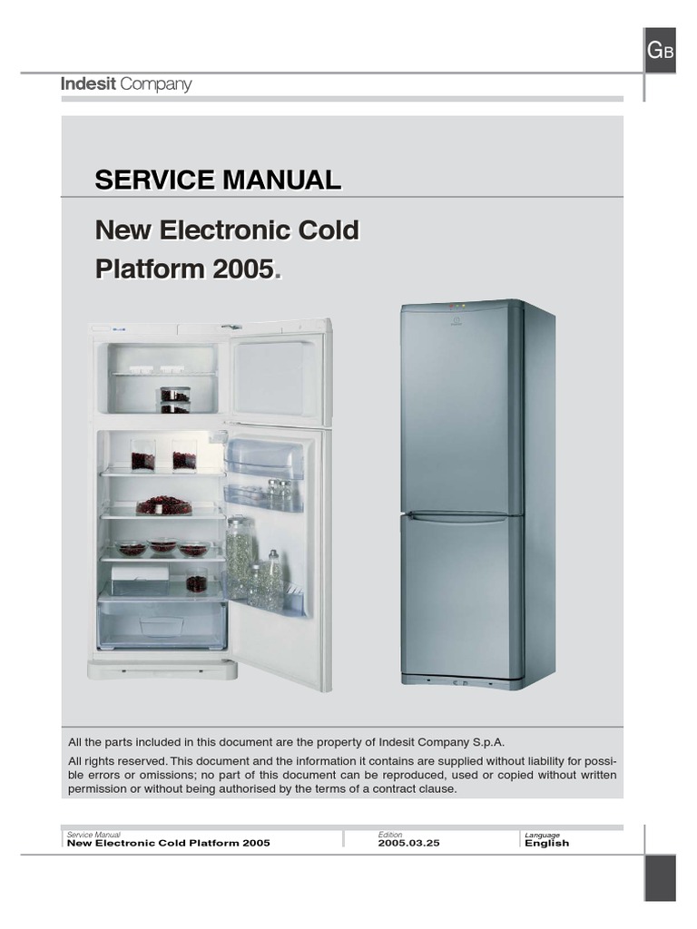 Frigidere Indesit Manual Service Refrigerator Relay