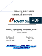 Selection Recruitment -Icici