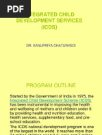 Integrated Child Development Services (Icds: Dr. Kanupriya Chaturvedi