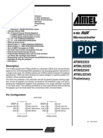 8-Bit AVR Microcontroller With 2Kb of in-System Programmable Flash