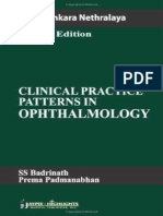 Sankara Nethralaya Clinical Practice Patterns in OPHTHALMOLOGY