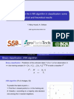 Cross-Validation For The K - NN Algorithm in Classification: Some Practical and Theoretical Results