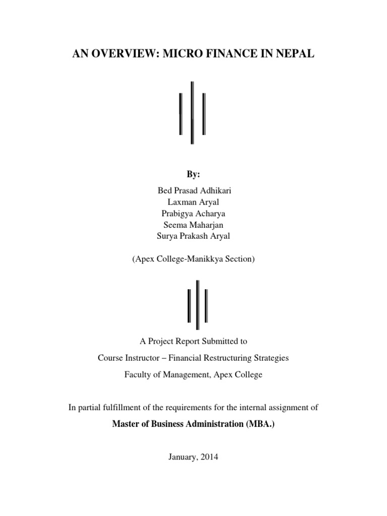 microfinance dissertation