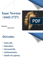 Isaac Newton (1642-1727) : Realized By: - Lahcen Amiri