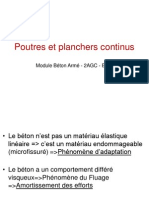 Poutres Et Planchers Continus