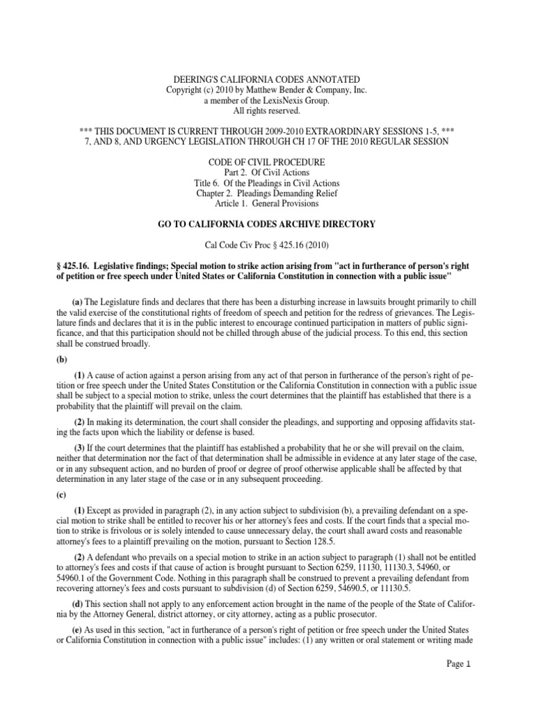 Cal code civ proc 425 16 pdf lawsuit complaint