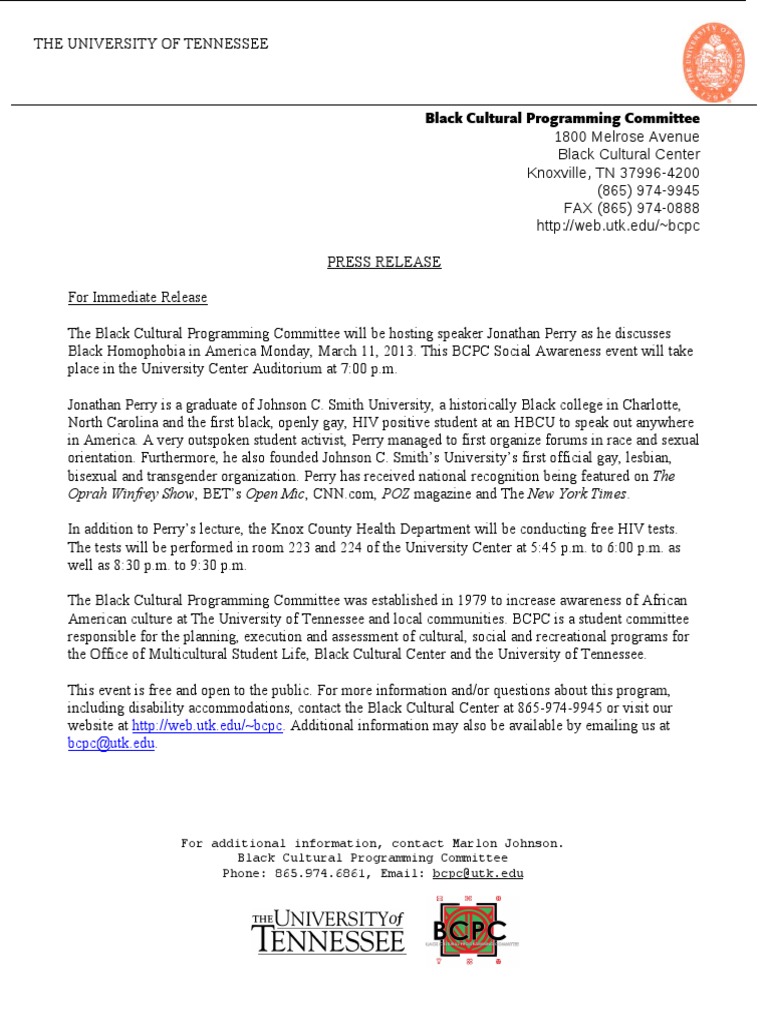 press release samples Non Profit Organizations Sex Segregation