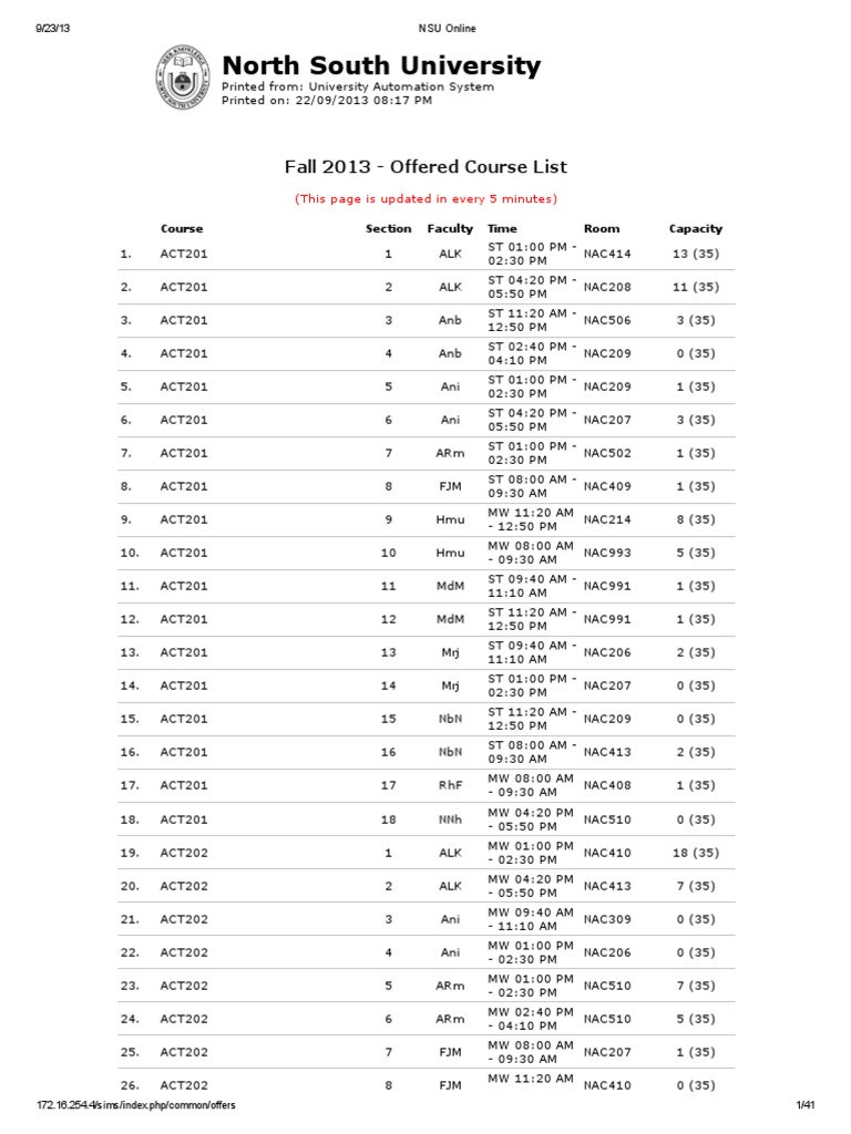 NSU Online PDF