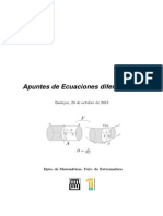 Apuntes de Ecuaciones Diferenciales, Universidad de Extremadura PDF