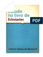 Antônio Neves de Mesquita - Estudo No Livro de Eclesiastes